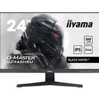 iiyama G-MASTER G2445HSU-B2 24 inch IPS Monitor, Full HD, 1ms, HDMI, DisplayPort, HDCP, USB Hubx2, Freesync, 100Hz, Speakers, Black, Internal PSU, VESA