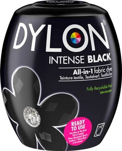 Dylon Washing Machine Fabric Dye Pod Intense Black, 350g,