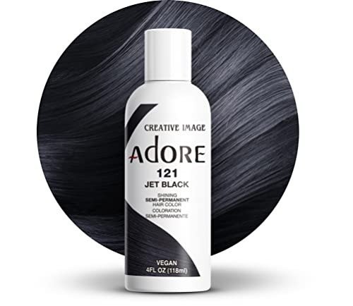 Adore Shining Semi Permanent Hair Colour, 121 Jet Black
