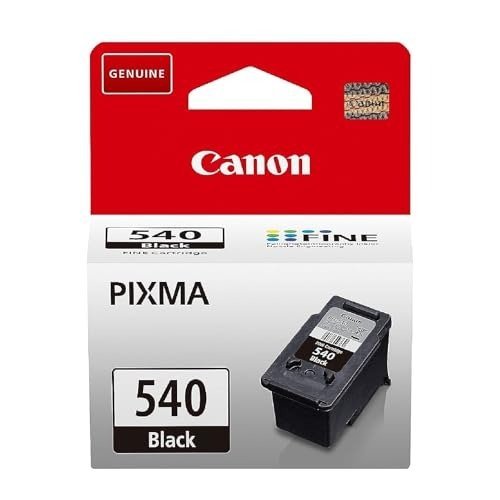 Canon Ink - PG-540 Genuine Black Printer Ink Cartridge - Prints Up to 180 A4 Pages (1 x Cartridge)
