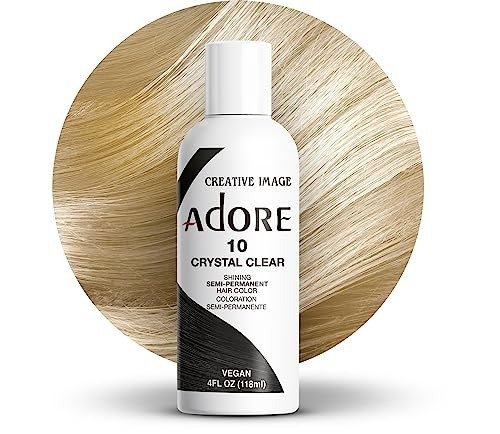 Adore Shining Semi Permanent Hair Colour, 10 Crystal Clear