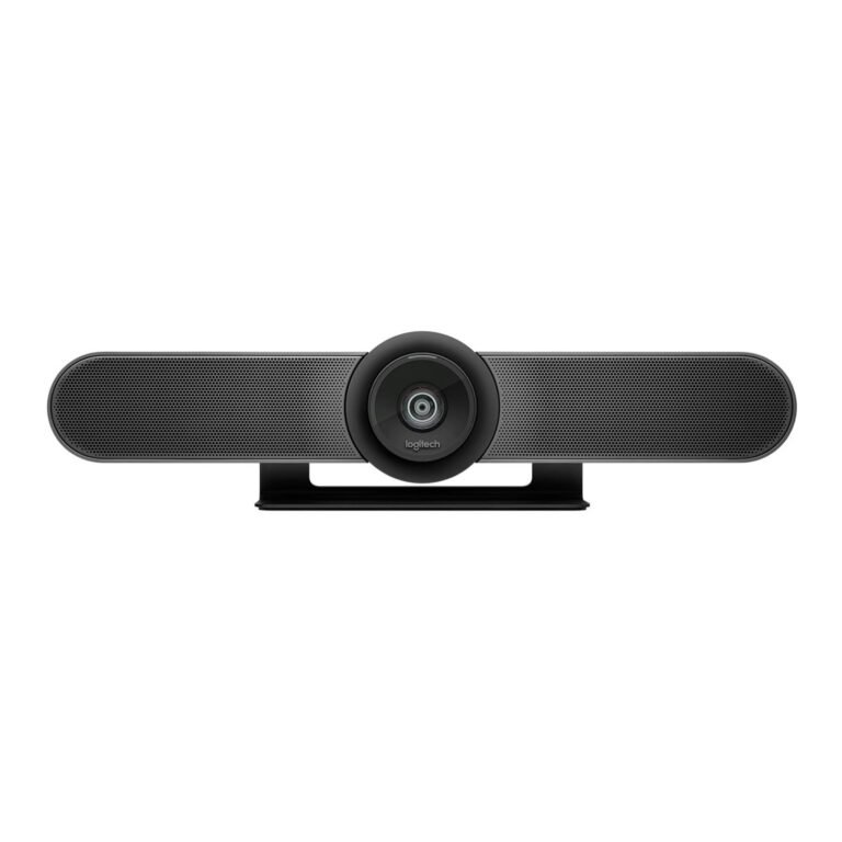 Logitech MeetUp Video Conferencing System, Ultra HD 4K/1080p/720p, 3 Microphones/Adjustable Speakers, Wide Field of View 120°, PC/Mac/Laptop/Macbook/Tablet - Black, 4K