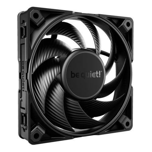 Be Quiet (BL098) Silent Wings Pro 4 12cm PWM Case Fan, Black, Up to 3000 RPM, 3x Speed Switch, Fluid Dynamic Bearing