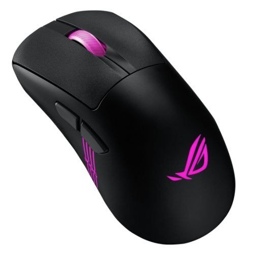 Asus ROG Keris II Origin Wireless Lightweight RGB Gaming Mouse, Wired/Wireless/Btooth, AimPoint Pro Sensor, Push-Fit Switch Socket, 42000 DPI, Black