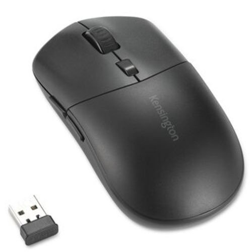 Kensington MY430 EQ Rechargeable Wireless/Bluetooth Mouse, Connect to 3 Devices,  2400 DPI, 6 Buttons, 4 Months Battery, Black