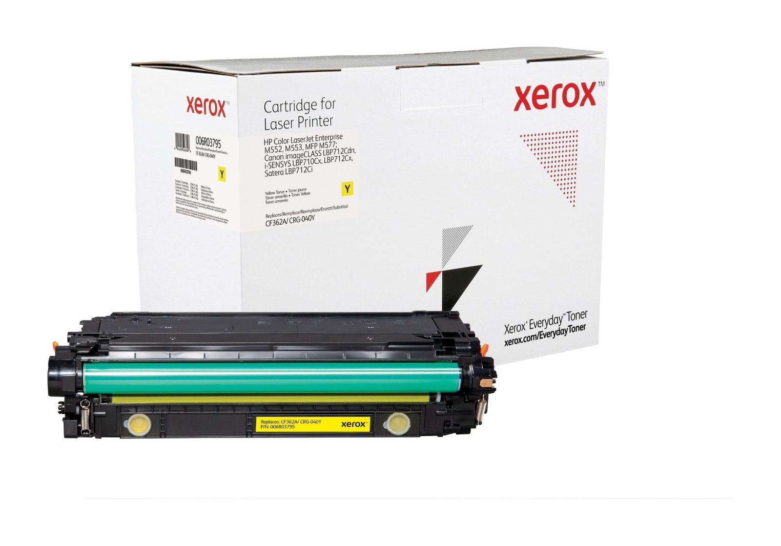 XEROX Everyday Replacement For CF362A/CRG-040Y Laser Toner Yellow 006R03795