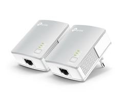 TP-Link TL-PA4010 KIT AV600 Powerline Adapter Starter Kit, HomePlug AV2 Powerline Network Adapters, Up to 600Mbps, 1× Fa