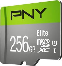 PNY Elite microSDXC card 256GB Class 10 UHS-I U1 100MB/s A1 V10