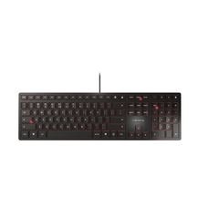 CHERRY KC 6000 SLIM, Ultra-Flat Design Keyboard, EU Layout (QWERTY), Wired (USB-A Connection), Quiet, Durable Key Labell
